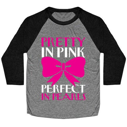 Pink And Pearls Baseball Tee