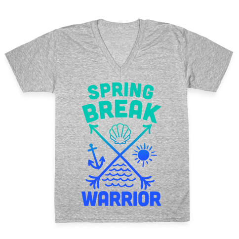 Spring Break Warrior V-Neck Tee Shirt