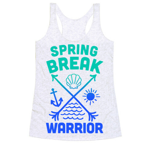 Spring Break Warrior Racerback Tank Top