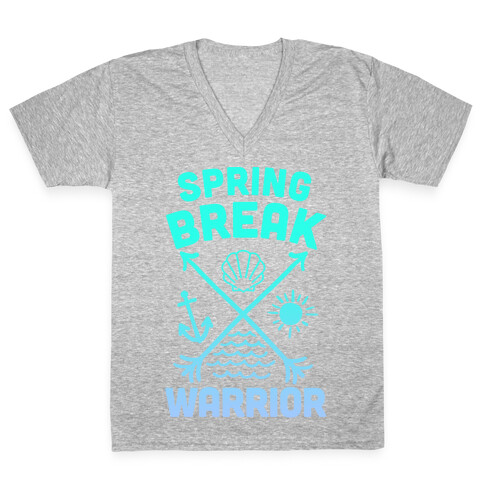 Spring Break Warrior V-Neck Tee Shirt