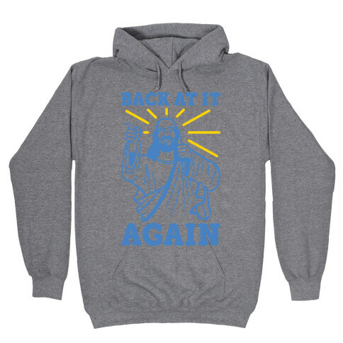 Jesus Back At It Again Hooded Sweatshirt