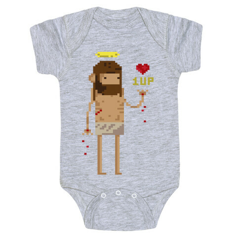 Pixel Jesus Baby One-Piece