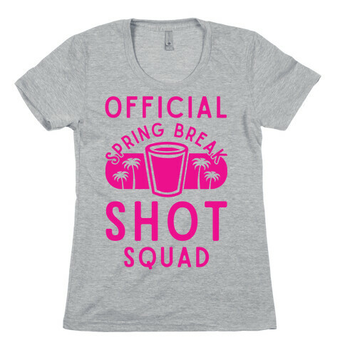 Official Spring Break Shot Squad Womens T-Shirt