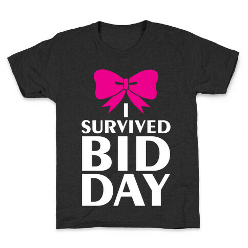 I Survived Bid Day Kids T-Shirt