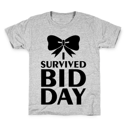 I Survived Bid Day Kids T-Shirt