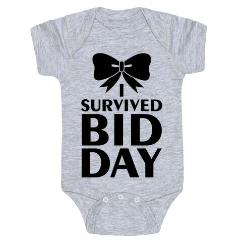I Survived Bid Day Baby One-Piece