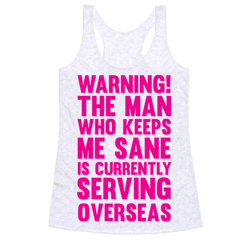 Warning! Racerback Tank Top