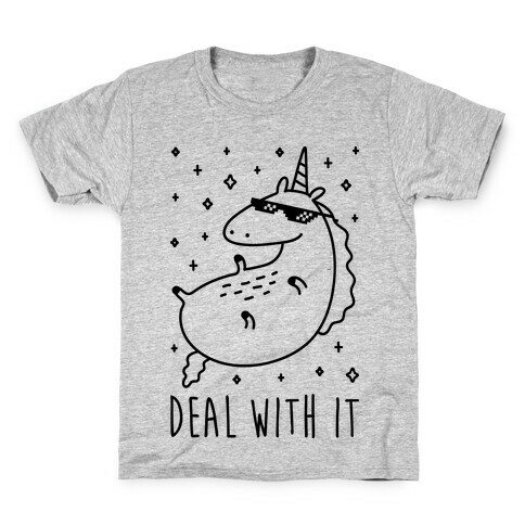 Deal With It Unicorn Kids T-Shirt