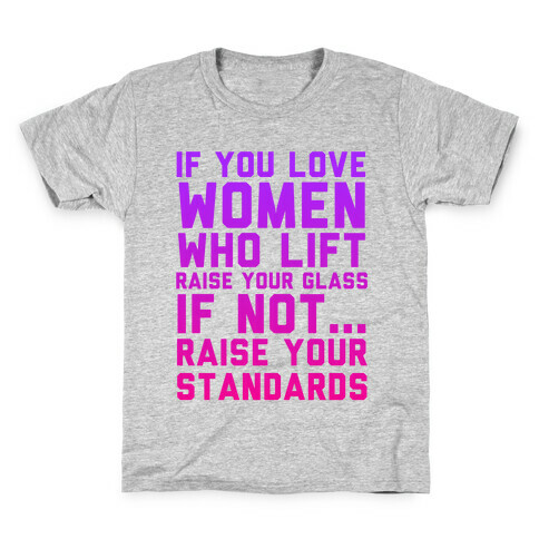 Women Who Lift Kids T-Shirt