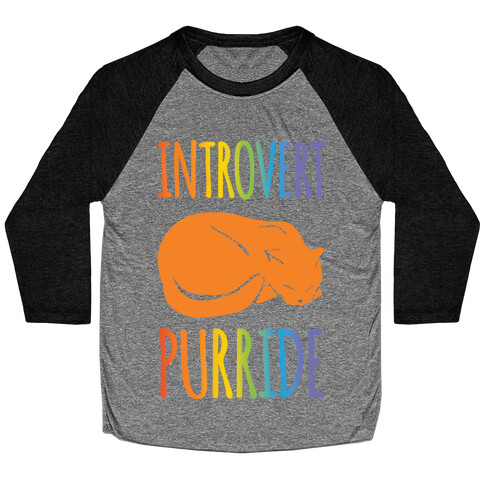 Introvert Purride Baseball Tee