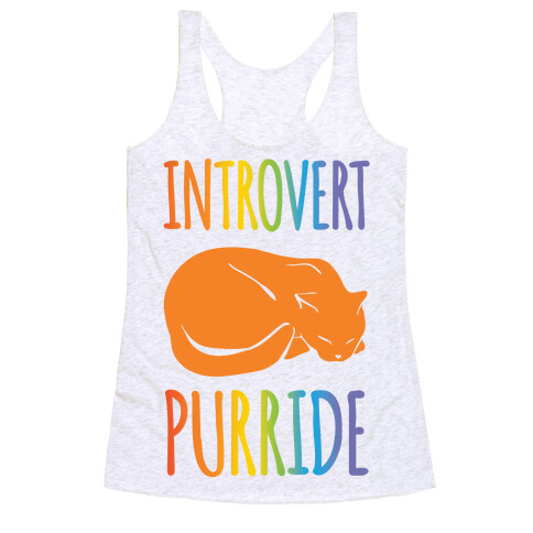 Introvert Purride Racerback Tank Top