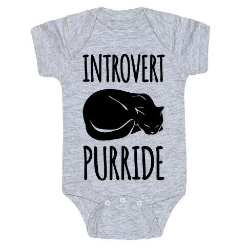 Introvert Purride Baby One-Piece