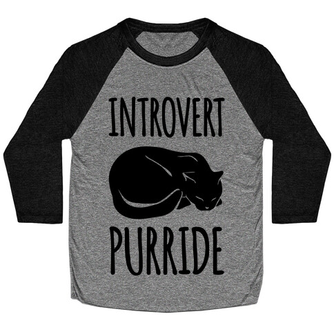 Introvert Purride Baseball Tee