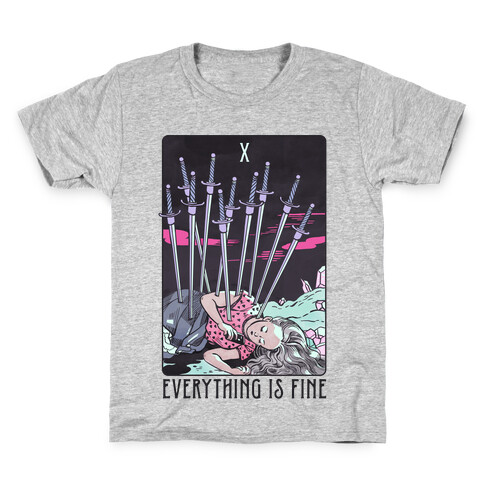 Ten Of Swords (Everything Is Fine) Kids T-Shirt