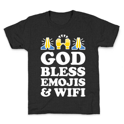 God Bless Emojis & Wifi Kids T-Shirt