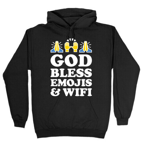 God Bless Emojis & Wifi Hooded Sweatshirt