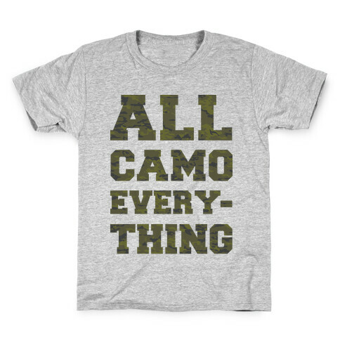 All Camo Everything Kids T-Shirt