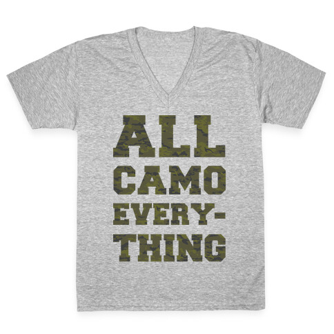 All Camo Everything V-Neck Tee Shirt