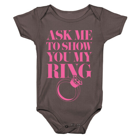Ask Me To Show You My Ring Baby One-Piece