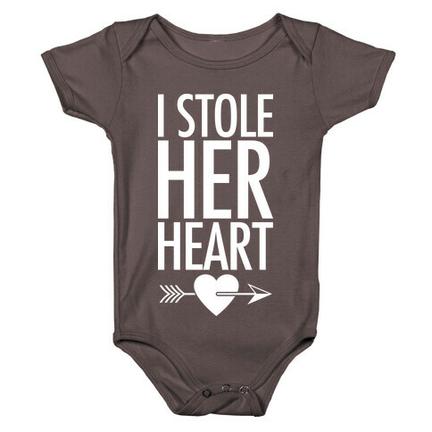 I Stole Her Heart Baby One-Piece