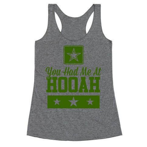 You Had Me At HOOAH Racerback Tank Top