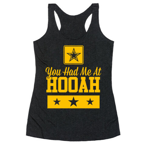 You Had Me At HOOAH Racerback Tank Top