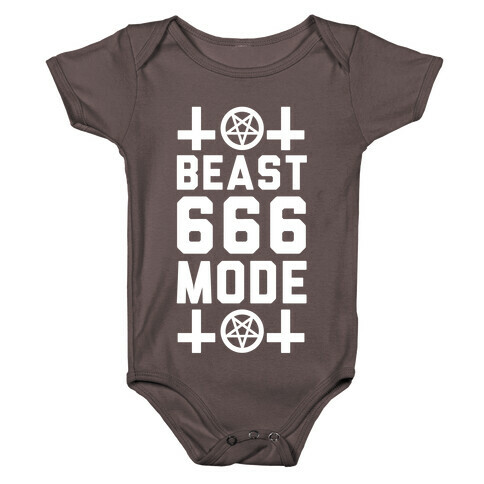 Sign of the Beast Mode Baby One-Piece