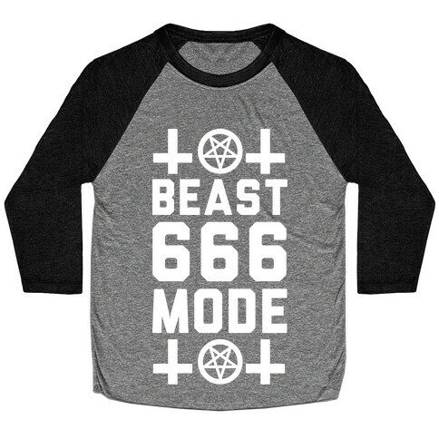 Sign of the Beast Mode Baseball Tee