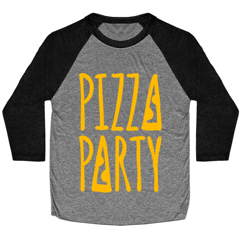 Pizza Party Baseball Tee