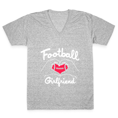 Football Girlfriend V-Neck Tee Shirt