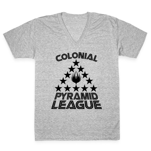 Colonial Pyramid League V-Neck Tee Shirt