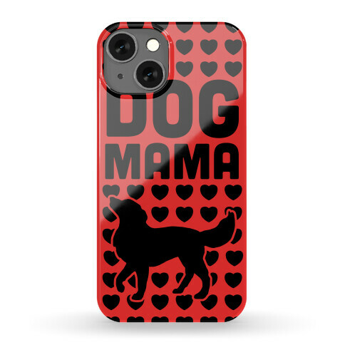 Dog Mama (Black & Red) Phone Case