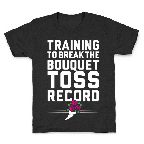 Bouquet Toss Record Kids T-Shirt