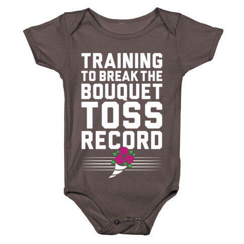 Bouquet Toss Record Baby One-Piece