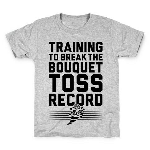 Bouquet Toss Record Kids T-Shirt