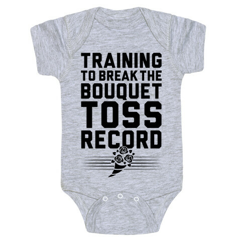 Bouquet Toss Record Baby One-Piece