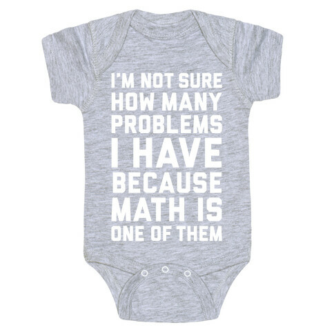 Math Problems Baby One-Piece