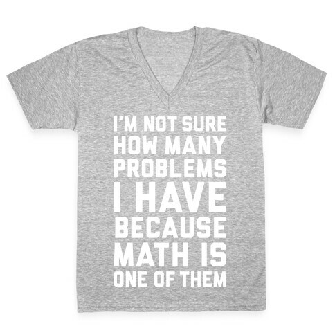 Math Problems V-Neck Tee Shirt