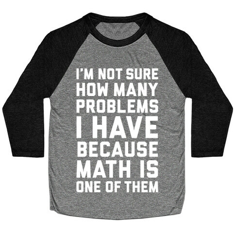 Math Problems Baseball Tee