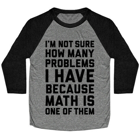 Math Problems Baseball Tee