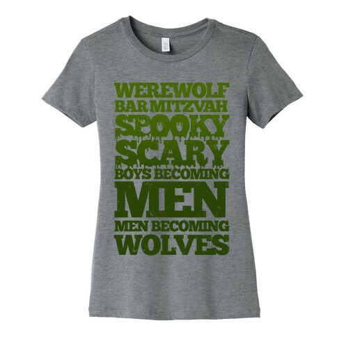 Werewolf Bar Mitzvah Womens T-Shirt