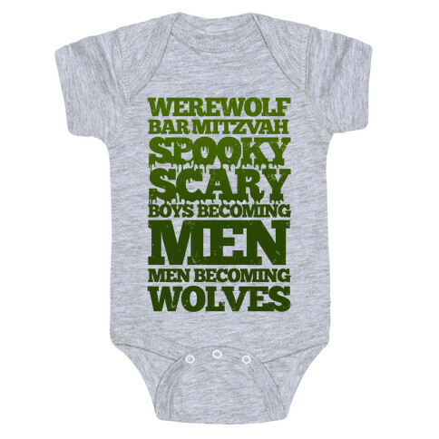 Werewolf Bar Mitzvah Baby One-Piece