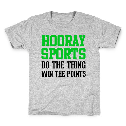 Hooray Sports (Green) Kids T-Shirt