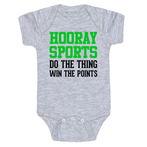 Hooray Sports (Green) Baby One-Piece
