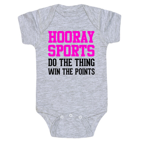 Hooray Sports (Pink) Baby One-Piece