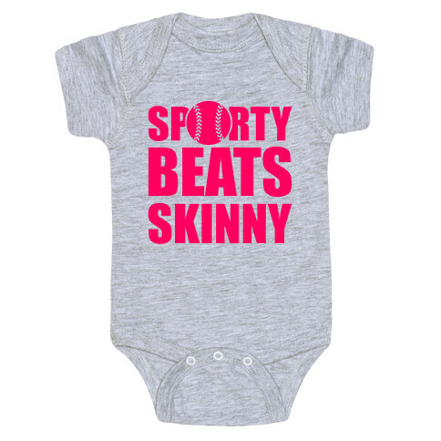 Sporty Beats Skinny (Softball) Baby One-Piece
