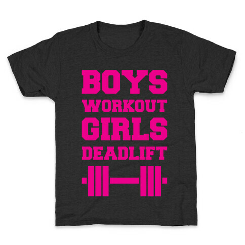 Boys Workout Girls Deadlift Kids T-Shirt