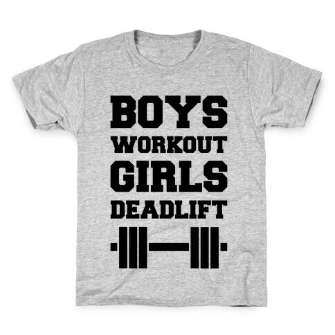 Boys Workout Girls Deadlift Kids T-Shirt