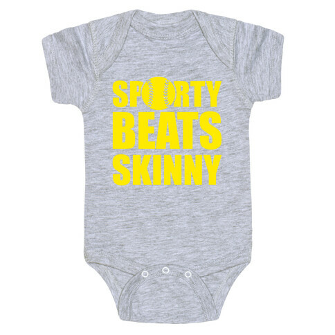 Sporty Beats Skinny (Softball) Baby One-Piece
