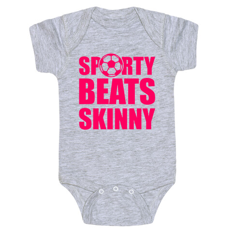 Sporty Beats Skinny (Soccer) Baby One-Piece